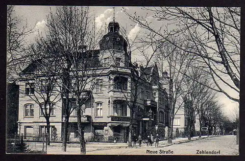 53319 AK Berlin Zehlendorf Kolonialwaren Max Preuss Neue Straße um 1910