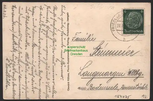 154075 AK Friedland Bez. Breslau 1936