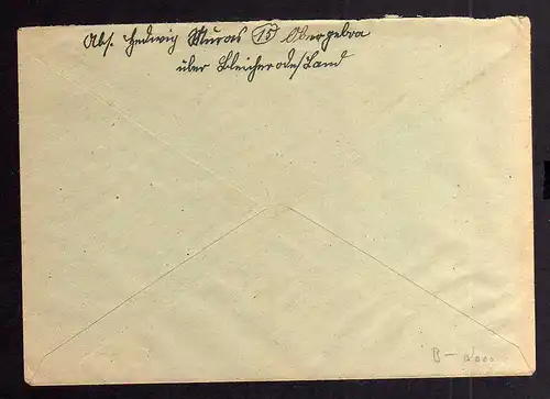 B2004 Brief SBZ Gebühr bezahlt 1946 Annaberg Erzgebirge Bayr. Rotes Kreuz Münche