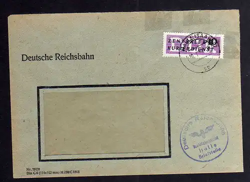 B1803 DDR ZKD 6 Brief Deutsche Reichsbahn Halle Ortsbrief geprüft BPP