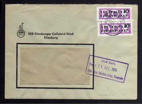 B2265 DDR ZKD 2x6 Brief VEB Eilenburger Celluloid Werk Eilenburg ECW