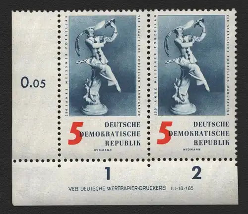 2527 DDR DV 774 250 Jahre Porzellanmanufaktur Meißen postfrisch ** ungefalten