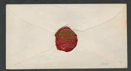 B-5431 Brief Zwenkau 1862 nach Pegau