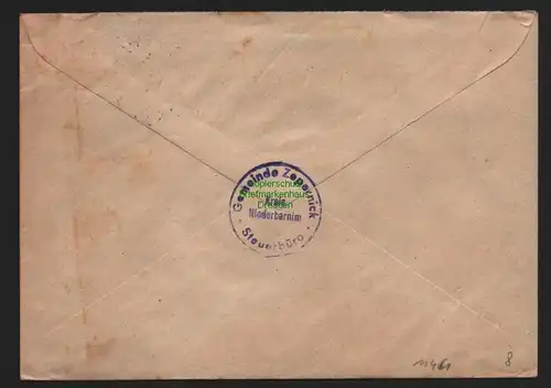 B11461 Brief DDR Propaganda Zepernick 1950 Bekenne Dich … Einheit Frieden Aufbau