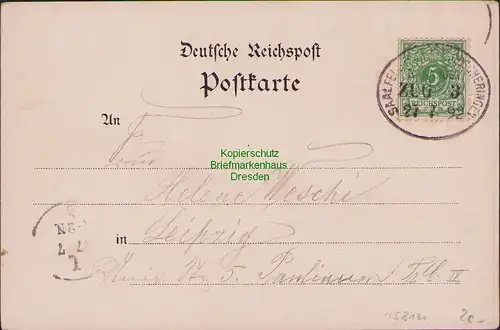 158141 AK Jena Litho Vorläufer 1892 Bahnpost Verlag Karl Garte Leipzig