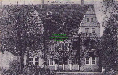 158145 AK Ermsleben am Harz Schloß 1921