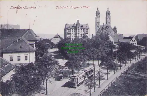 154967 AK Dresden Strehlen um 1910 Friedrich August Platz