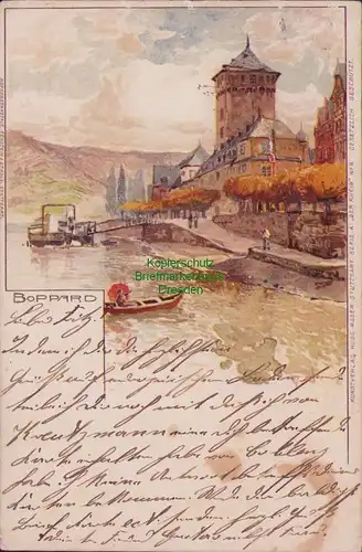 154908 AK Boppard Litho Künstlerkarte 1903