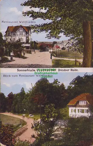 154905 AK Ullersdorf Dresdner Heide Restaurant Waldfrieden um 1910