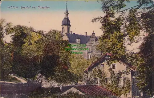 154893 AK Schloss Rosstal bei Dresden um 1910