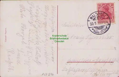 154876 AK Kottmarberg Gasthaus Aussichtsturm Walddorf 1919
