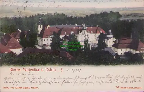 154873 AK Kloster St. Marienthal Zisterzienserinnenabtei b. Ostritz Sachsen 1907