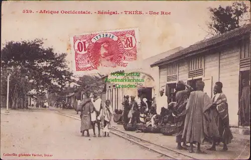 154828 AK Afrique Occidentale Senegal Thies une rue Dakar 1911