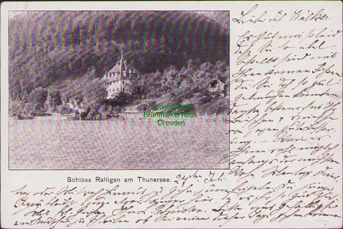 154827 AK Schloss Ralligen am Thunersee Kanton Bern Schweiz 1901