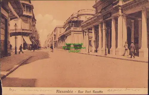 154825 AK Alexandrie Alexandria 1912 Rue Port Rosette Cairo Egypte Ägypten