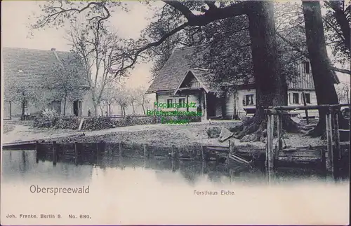 154768 AK Oberspreewald Forsthaus Eiche um 1906