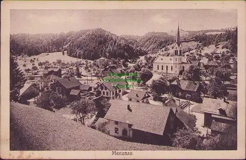 154756 AK Menznau Panorama mit Kirche um 1925