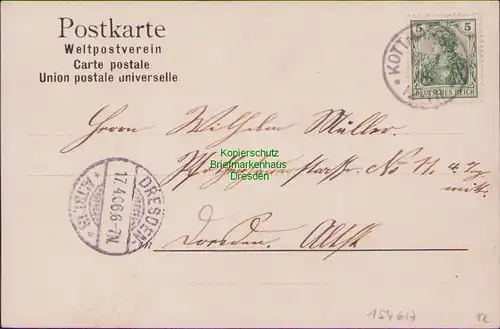 154617 AK Kottmarsdorf Litho 1906 Kirche Schule Gerichtskretscham Gasthof Stadt