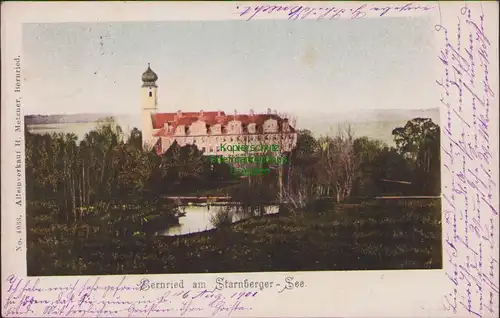 154588 2 AK Bernried am Starnberger See 1901 Seeshaupt m Wettersteingebirge 1910