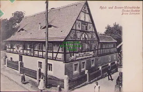 154572 AK Dresden Nieder Gorbitz Apfel und Beeren Weinschänke Bruno Schramm 1927