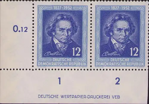 3001 DDR **  300 DV 125. Todestag von Ludwig van Beethoven
