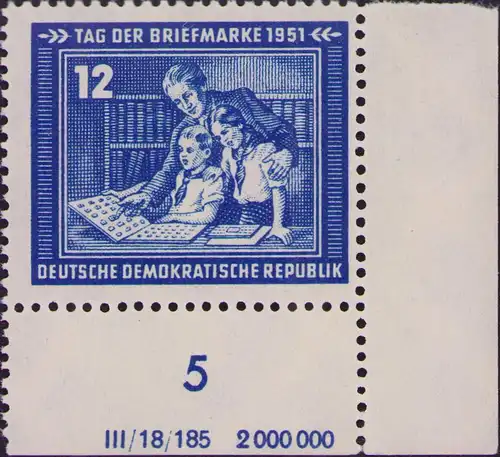 2991 DDR **  295 DV Tag der Briefmarke 1951