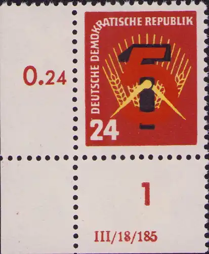 2987 DDR **  293 DV 1 Erster Fünfjahrplan 1951