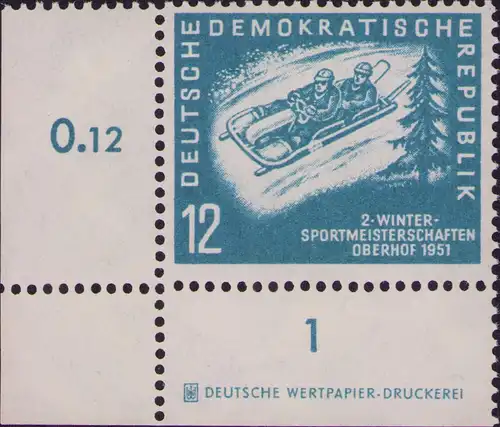 2970 DDR **  280 DZ Wintersportmeisterschaften Oberhof 1951
