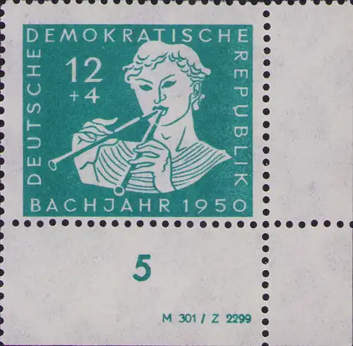 2948 DDR **  256 DV 200. Todestag von Johann Sebastian Bach 1950