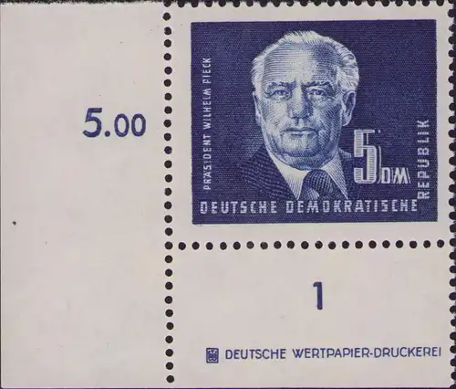 2945 DDR **  255 DV Freimarke Präsident Wilhelm Pieck