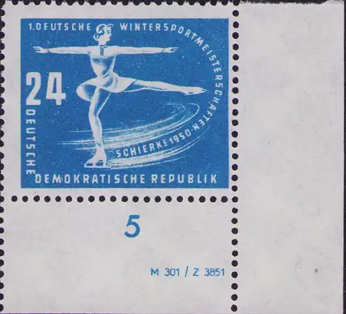 2933 DDR **  247 DZ Erste Wintersportmeisterschaften der DDR Schierke