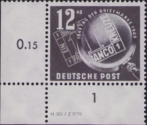 2923 DDR **  245 DV Tag der Briefmarke 1949