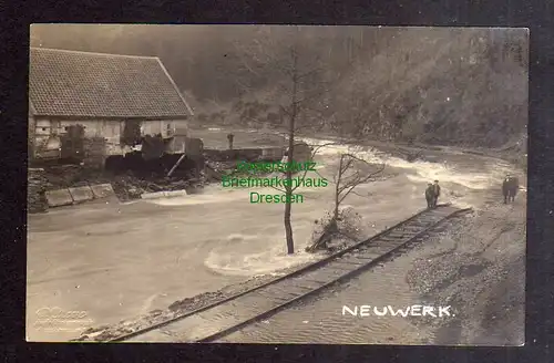 125889 AK Neuwerk Rübeland Wernigerode 1944 Fotokarte Unwetter Katastrophe