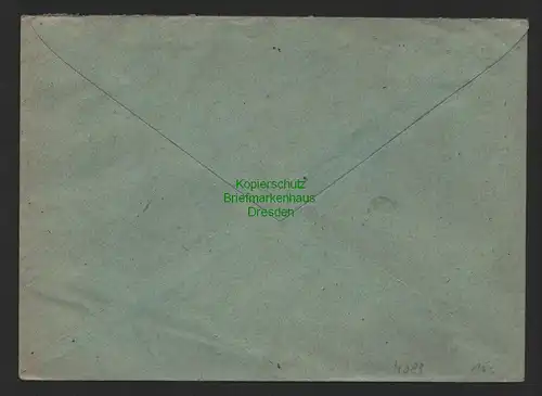 h4089 SBZ Bezirkshandstempel Bezirk 14 Brief Coswig 28.6.48 2x 12 Pfg an E-Werk