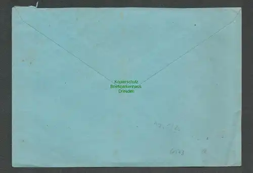B6173 Brief SBZ Gebühr bezahlt 1945 Herold Erzgeb. nach Wiesenbad