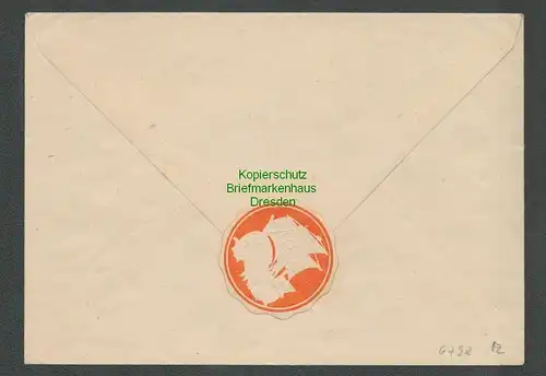 B6792 Lokalausgabe Großräschen Postkarte 32 + SBZ Westsachsen 1946