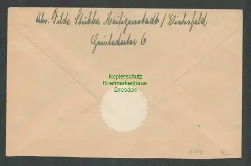 B6772 Brief SBZ Heiligenstadt Eichsfeld 1946 MiF Thüringen / alliierte Besetzung