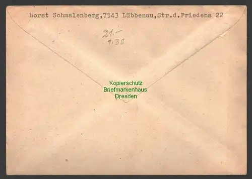 B7474 DDR 1964 Brief mit  WZd 144 Volkstrachten nach Kiel