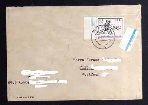 B3516 DDR Briefe Einzel- oder Mehrfachfrankaturen 1964 1037 EF Doppelbrief