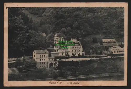 150219 AK Altena i. W. Villa Selve 1912