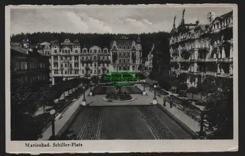 149879 AK Marienbad Schiller-Platz 1943 Feldpost