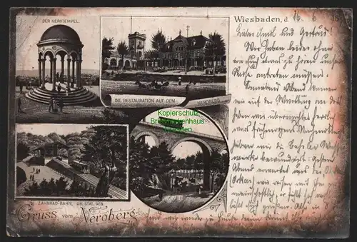 149940 AK Litho Wiesbaden Neroberg 1896