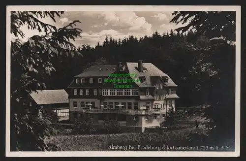 149999 AK Rimberg bei Fredeburg Hotel Knoche 1938
