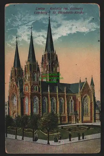 149892 AK Lemberg Lwow St. Elisabeth Kirche 1917