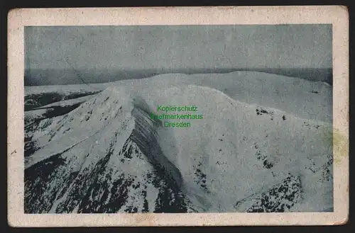 149880 AK Brunnberg Schneekoppe Riesengebirge Stempel Eintrittskarte um 1930