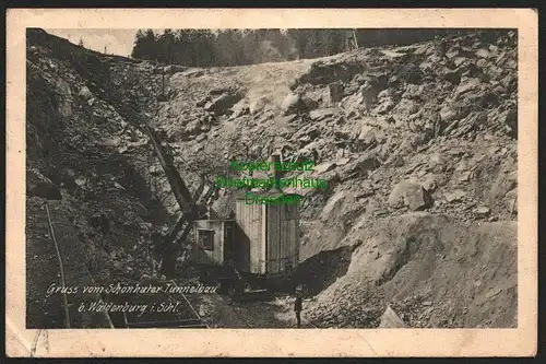 146156 AK Schönhuter Tunnelbau bei Waldenburg Schlesien 1910
