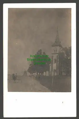 146061 AK Kirche von Wallhof bei Lesna Novy Kostel Fotokarte um 1920