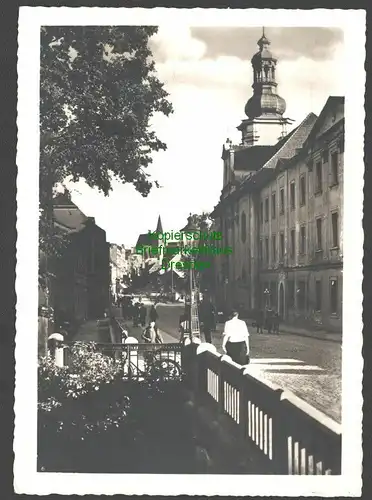 146057 AK Münsterberg Schles. Bahnhofstraße um 1940 Verlag Münsterberger Zeitung