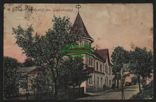 145033 AK Großröhrsdorf 1918 Restaurant Feldschlösschen