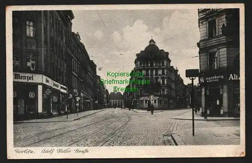 143603 AK Görlitz 1942 Adolf Hitler Straße Kangenberg Kaffee